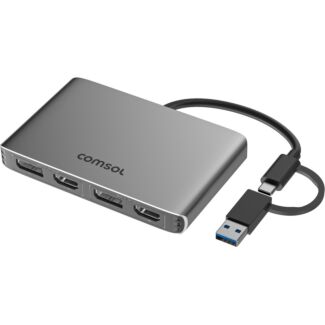 Comsol CM24HDDL Dual Monitor Universal USB 4K Adapter