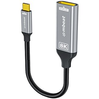 mbeat MB-XAD-8KCDP Tough Link 8K USB-C to DP Adapter Space Grey