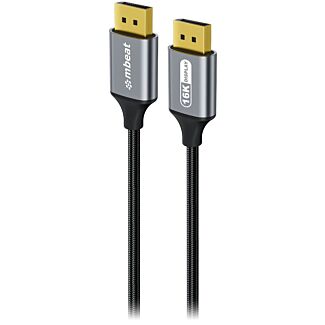 mbeat MB-XCB-16KDP18 Tough Link 1.8m 16K DP to DP Cable Space Grey