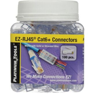 Platinum Tools 202010J EZ-RJ45 Cat6 Connector 100 pcs