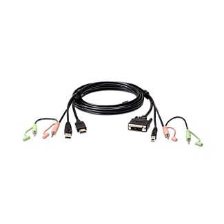 ATEN 2L-7D02DH 1.8M USB HDMI TO DVI-D KVM CABLE WITH AUDIO