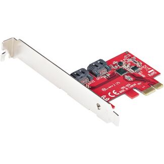 StarTech 2P6G-PCIE-SATA-CARD SATA PCIe Card 2 Ports 6Gbps Non-RAID