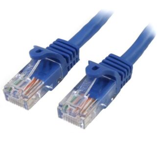Startech 45PAT50CMBL 0.5m Blue Snagless Cat5e Patch Cable