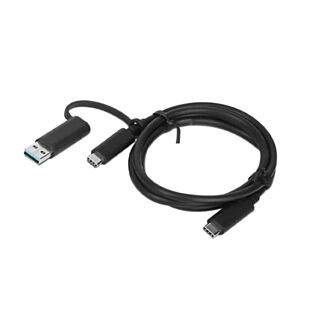 LENOVO  4X90U90618 USB cable 1 m USB 3.2 Gen 1 (3.1 Gen 1) USB A/USB C Black