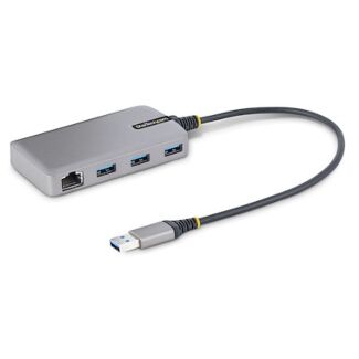 StarTech 5G3AGBB-USB-A-HUB 3-Port USB Hub with Ethernet with 30cm Cable