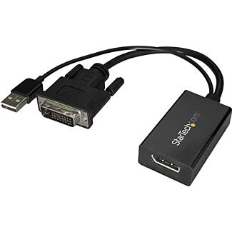 StarTech DVI2DP2 DVI to DisplayPort Adapter - USB Power