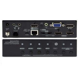 Serveredge HD2DPV-EX-100-HDBT 4K2K HDMI X 2 DisplayPort X 1 VGA  X 1 HDBaseT Extender Over Single CAT5e/CAT6/CAT6A with 4K GUI 3D & IR