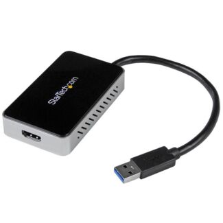 StarTech USB32HDEH USB 3 to HDMI Adapter w/ 1-Port USB Hub