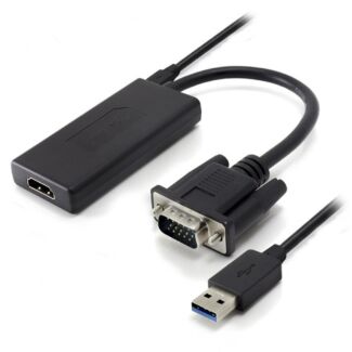 Alogic VGA-HDUP Portable VGA to HDMI Adapter with USB Audio & Resolution Support Up to 1080p