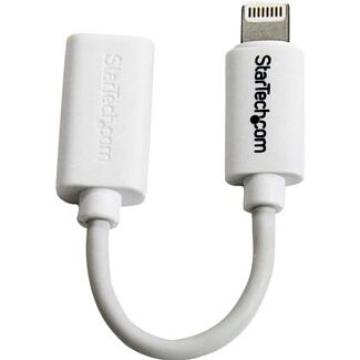 StarTech USBUBLTW White Micro USB to Lightning Adapter