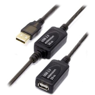 Alogic USB2-20EXT-ACTV 20m USB 2.0 Active Extension Type A to Type A Cable- Male to Female