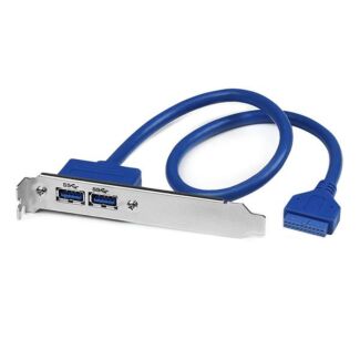 StarTech USB3SPLATE 2 Port USB 3.0 A Female Slot Plate Adapter