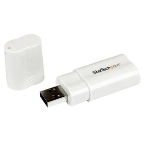 StarTech ICUSBAUDIO USB to Stereo Audio Adapter Converter