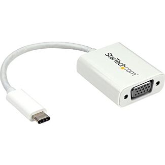 StarTech CDP2VGAW USB-C to VGA Adapter - White