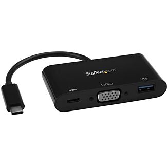 StarTech CDP2VGAUACP USB-C to VGA Multifunction Adapter - PD