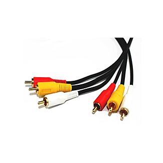 Comsol 3XRCA-MM-02 2M 3 x RCA Male to 3 x RCA Male Composite Cable