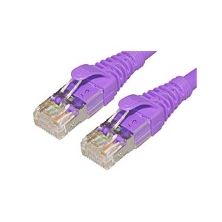 Comsol STP-01-C6A-PUR 1M 10GbE Cat 6A S/FTP Shielded Patch Cable - Purple