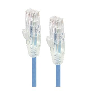 Alogic C6S-01BLU 1m Blue Ultra Slim Cat6 Network Cable UTP 28AWG