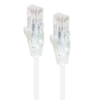 Alogic C6S-01WHT 1m White Ultra Slim Cat6 Network Cable UTP 28AWG