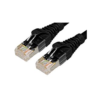 Comsol STP-02-C6A-BLK 2M 10GbE Cat 6A S/FTP Shielded Patch Cable - Black