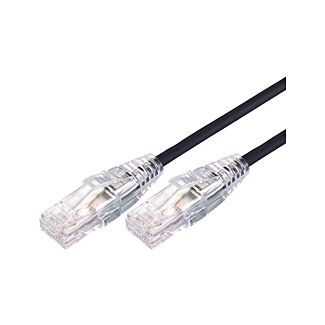 Comsol UTP-1.5-C6A-UT-BLK 1.5m RJ45 Cat 6A Ultra Thin Patch Cable - Black