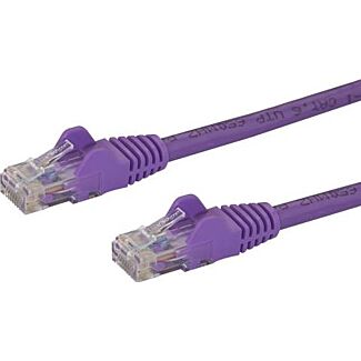 StarTech N6PATC50CMPL 0.5m Purple Snagless Cat6 Patch Cable