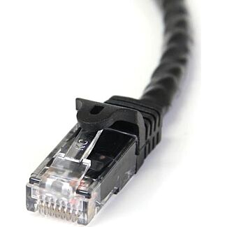 StarTech N6PATC3MBK 3m Black Snagless Cat6 UTP Patch Cable