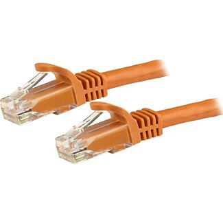 StarTech N6PATC3MOR 3m Orange Snagless UTP Cat6 Patch Cable