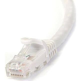 StarTech N6PATC3MWH 3m White Snagless UTP Cat6 Patch Cable