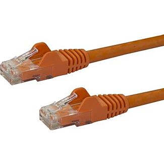 StarTech N6PATC50CMOR 0.5m Orange Snagless Cat6 Patch Cable