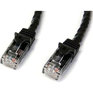 StarTech N6PATC15MBK 15m Black Snagless Cat6 UTP Patch Cable