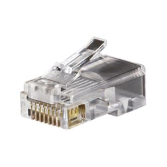 Serveredge RJ45-8P8C-C5E10 RJ45 Cat5e Unshielded Plug-Suitable for Solid & Stranded Cables Pack of 10