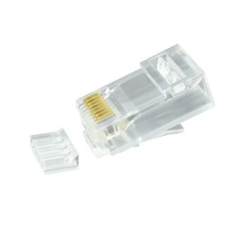 Serveredge RJ45-8P8C-C610 RJ45 Cat6 Unshielded Plug-Suitable for Solid & Stranded Cables-Pack of 10