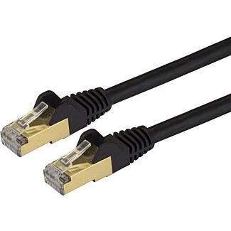 StarTech C6ASPAT1BK 1 FT SHIELDED CAT6A PATCH CABLE - BLACK