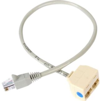 StarTech RJ45SPLITTER 2-to-1 RJ45 Splitter Cable Adapter - F/M