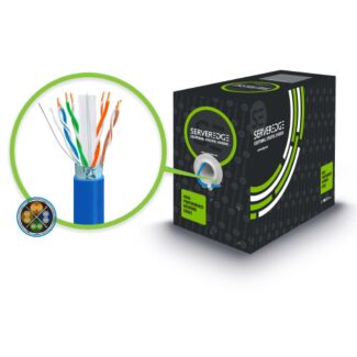 Serveredge C6AFUTSL305-BU CAT6A 305m Network Cable - FUTP Solid LSZH 23AWG - BLUE