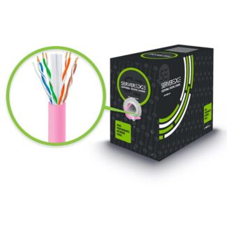 Serveredge C6UTSL305-PK CAT6 305m PINK UTP Solid PVC 23AWG