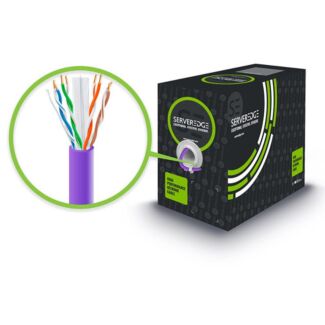 Serveredge C6UTSL305-PU CAT6 305m Network Cable - UTP Solid PVC 23AWG - PURPLE