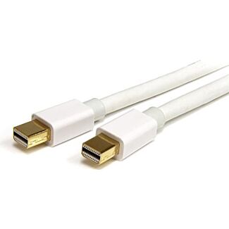 StarTech MDPMM2MW 2m 6 ft White Mini DisplayPort Cable M/M