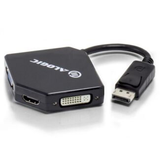 Alogic DP-VGDVHD-ADP 3-in-1 DisplayPort to HDMI DVI VGA Adapter - Male to 3-Female