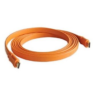 Flat HDMI 1.8M High Speed Cable Orange Color with Gold Plate 1.8MHDMIOR