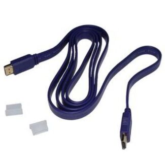 Flat HDMI 5M High Speed Cable Dark Blue Color with Gold Plate 5MHDMIFDB