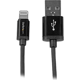 StarTech USBLT1MB 1m Black 8-pin Lightning to USB Cable