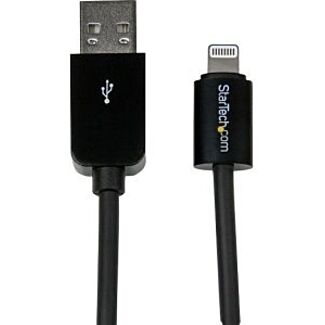 StarTech USBLT2MB 2m Black 8-pin Lightning to USB Cable