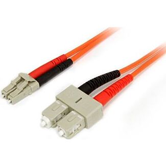 StarTech 50FIBLCSC1 1m MM Fiber Patch Cable LC - SC