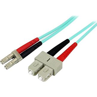 StarTech A50FBLCSC10 10M 10 GB AQUA Fiber Patch Cable LC/SC