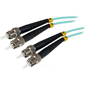 StarTech A50FBSTST1 1m 10 Gb Aqua MM Fiber Patch Cable ST/ST