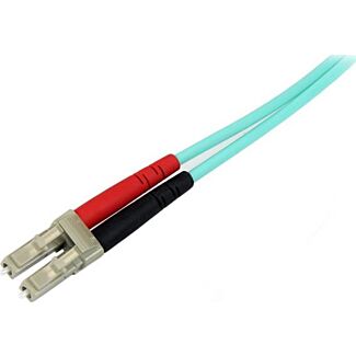 StarTech A50FBLCLC5 5m 10 Gb Aqua MM Fiber Patch Cable LC/LC