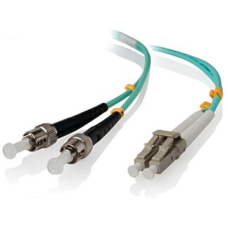 Alogic LCST-01-OM4 1m LC-ST 40G/100G Multi Mode Duplex LSZH Fibre Cable 50/125 OM4