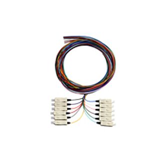 Serveredge SC/APC-PT-SM-02-12 2m SC/APC Single Mode OS1 Pigtail - 12 Pack Colour Coded (Series Alpha Series)